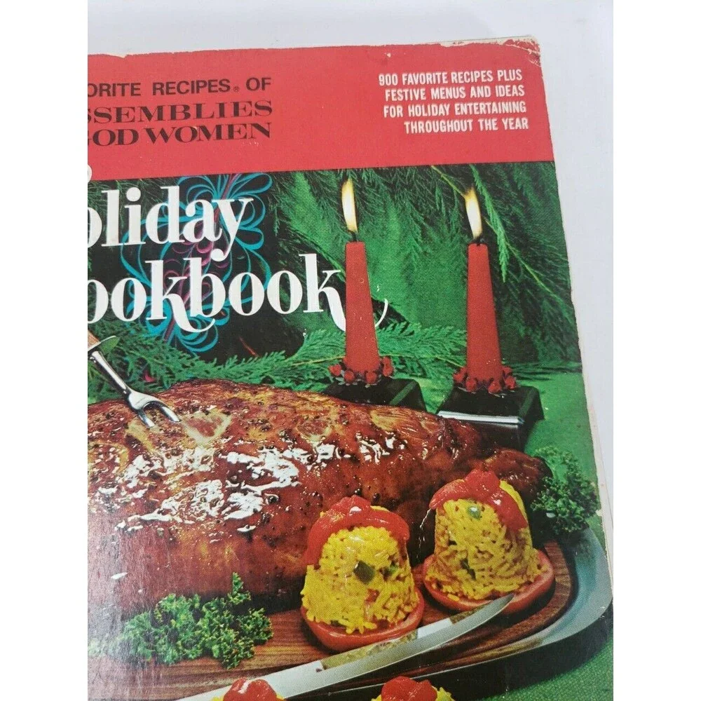 Holiday Cookbook Assemblies of God Women 900 Recipes for All Holidays VTG 1971